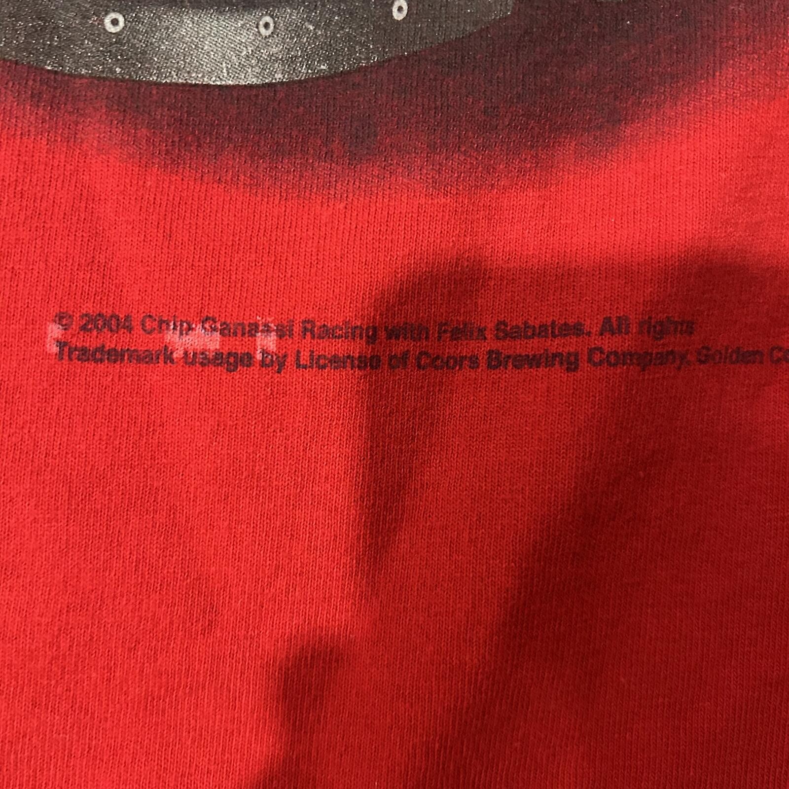 2004 NASCAR Sterling Marlin Dodge Coors Light #40 Red Graphic T-Shirt Size M gallery