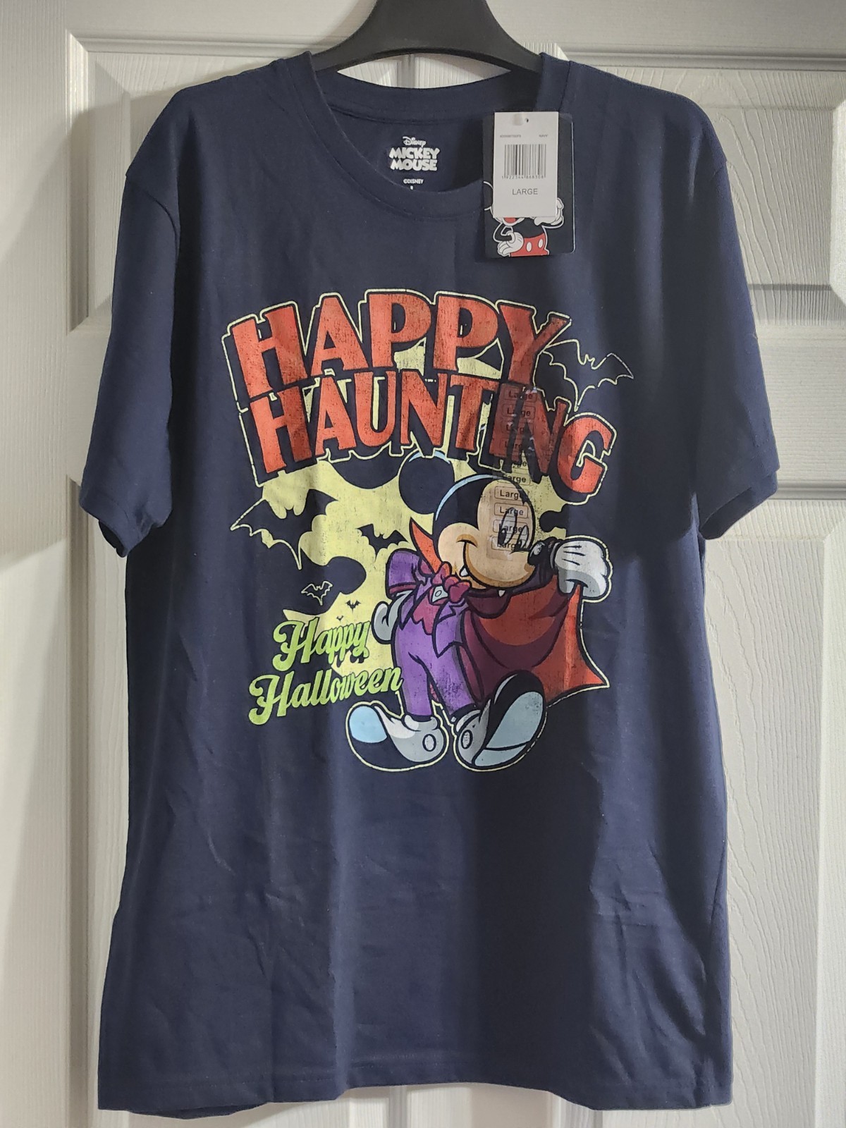 Walt Disney Mickey Mouse Happy Halloween Dracula T-Shirt Mens Large NEW w/ TAG gallery