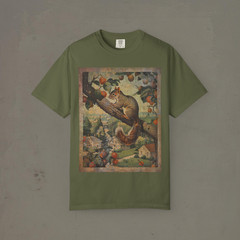 SQUIRREL Fruit Tree T-Shirt, Pet Rodent Orange Snack Tee, Vintage Squirrel Shirt