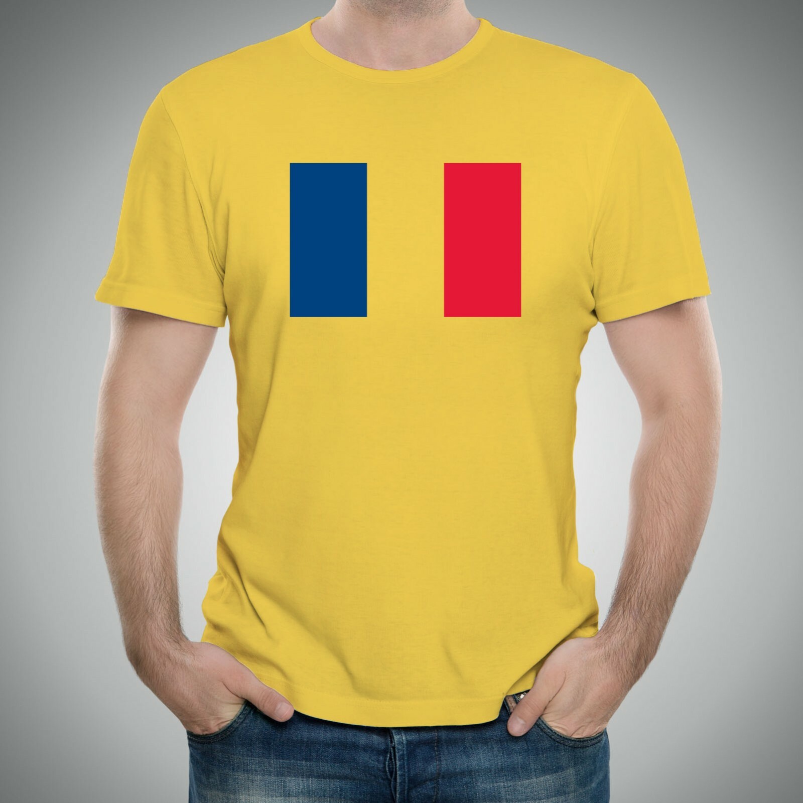 Romania European Flag Basic Cotton T-Shirt - Daisy gallery