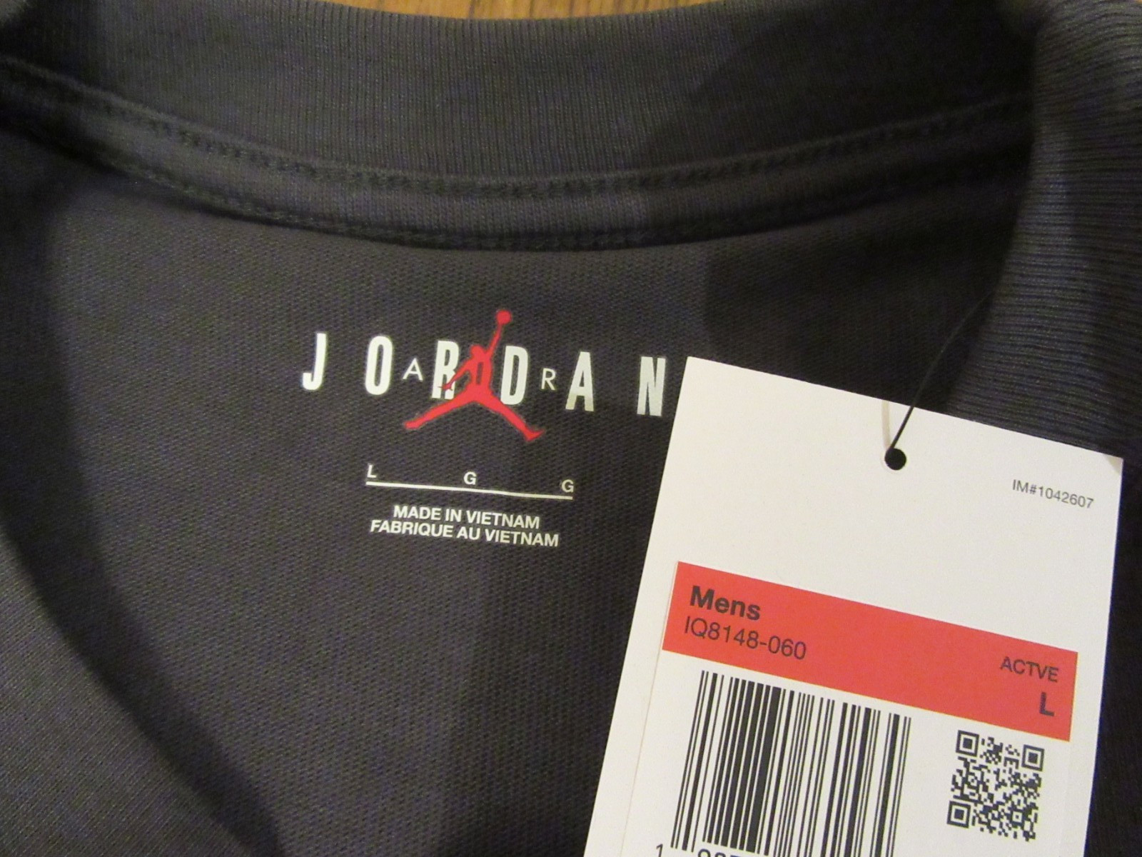 Nike Air Jordan Bike Air Tee T-Shirt Size Large Anthracite IQ8148 060 Brand New gallery