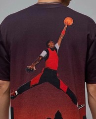 Nike Air Jordan 85 Mens Gradient T-Shirt Men Size Small Off Noir Jumpman Skyline