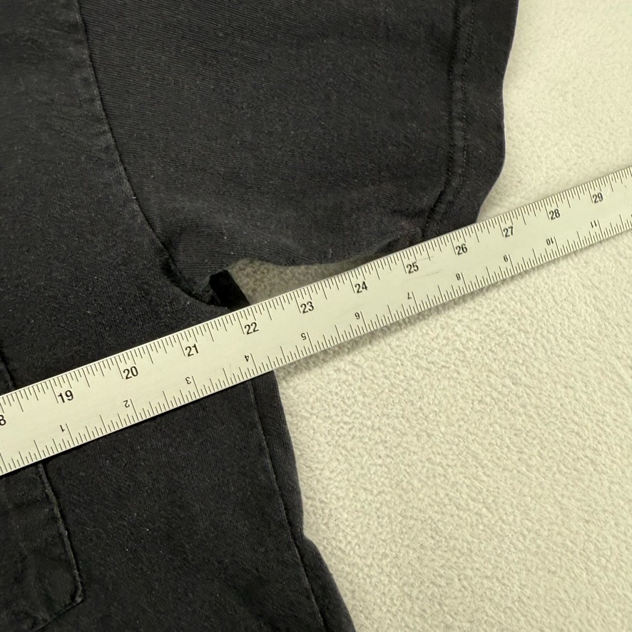 Vintage Express Tricot Shirt Men's medium Black Blank Boxy USA Made Pocket 90s gallery
