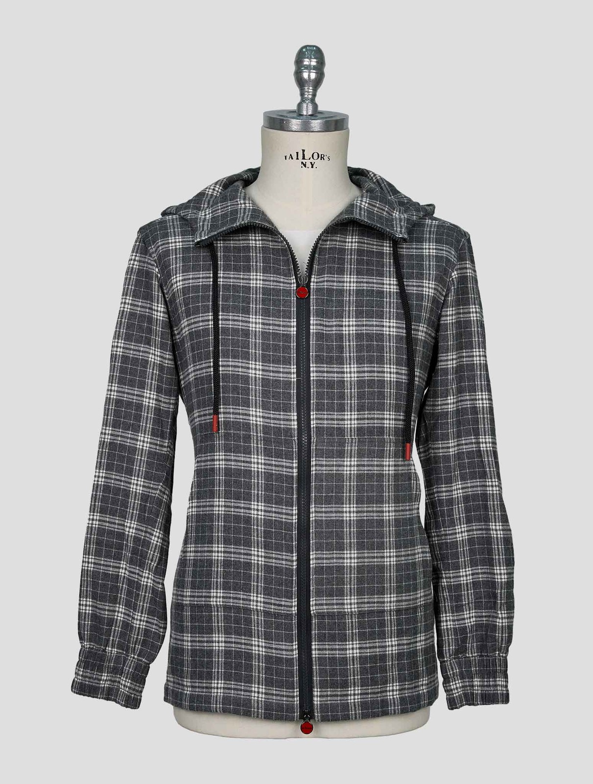 NEW KITON GRAY WHITE COTTON SHIRT UMBI EU 56 - US 46 - 2XL KME58 gallery