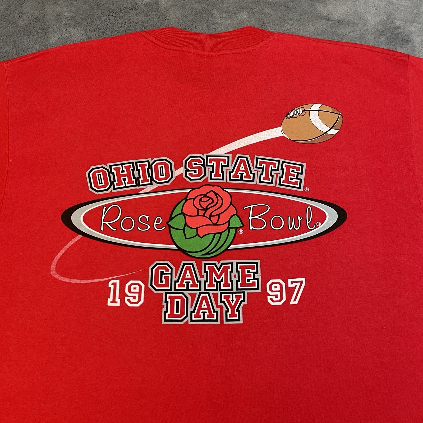 Vintage 1997 Ohio State Rose Bowl T-Shirt Mens XL NCAA College Football USA Made gallery