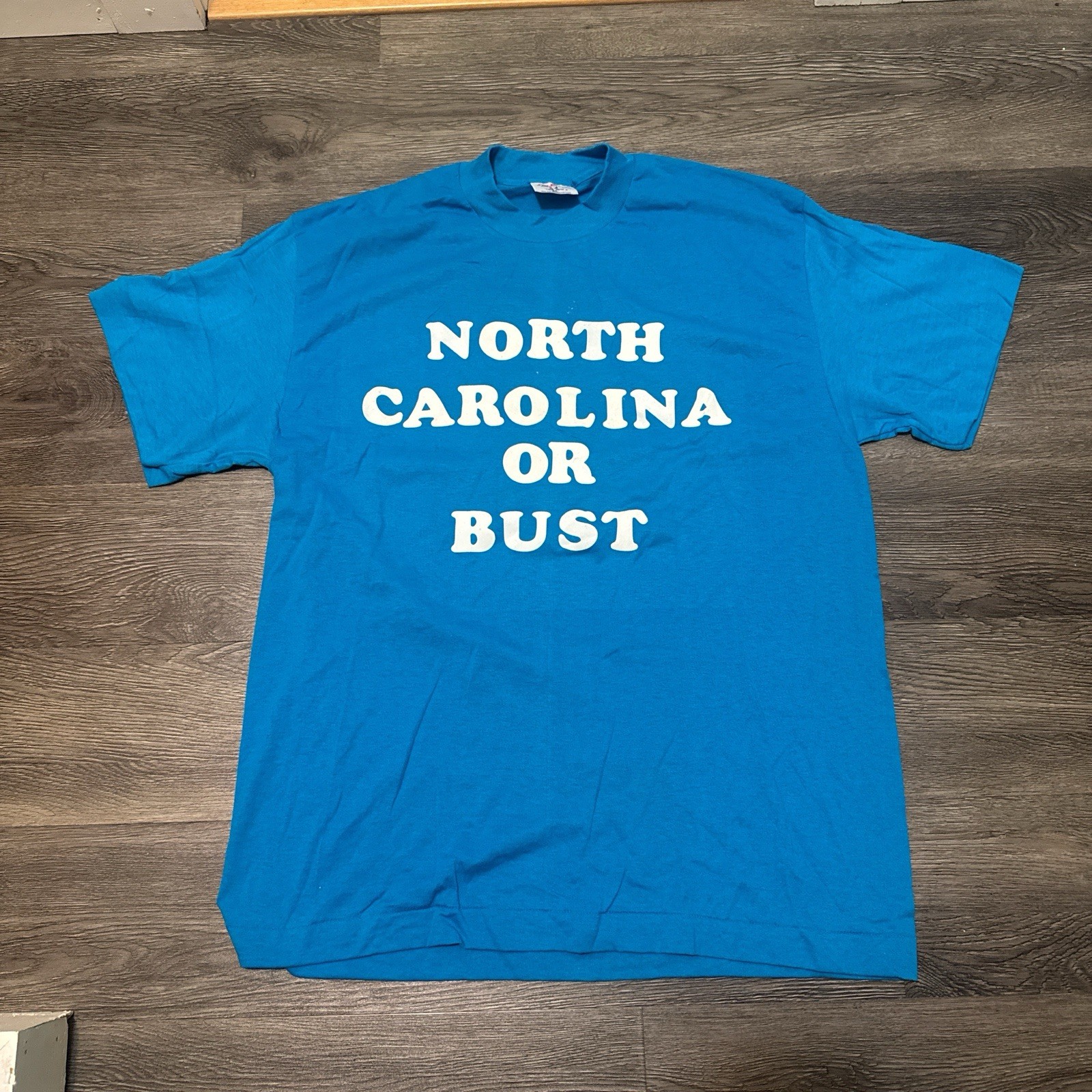 Vintage 80s North Carolina Tar Heels UNC or Bust T-Shirt XL (L) Teejays USA