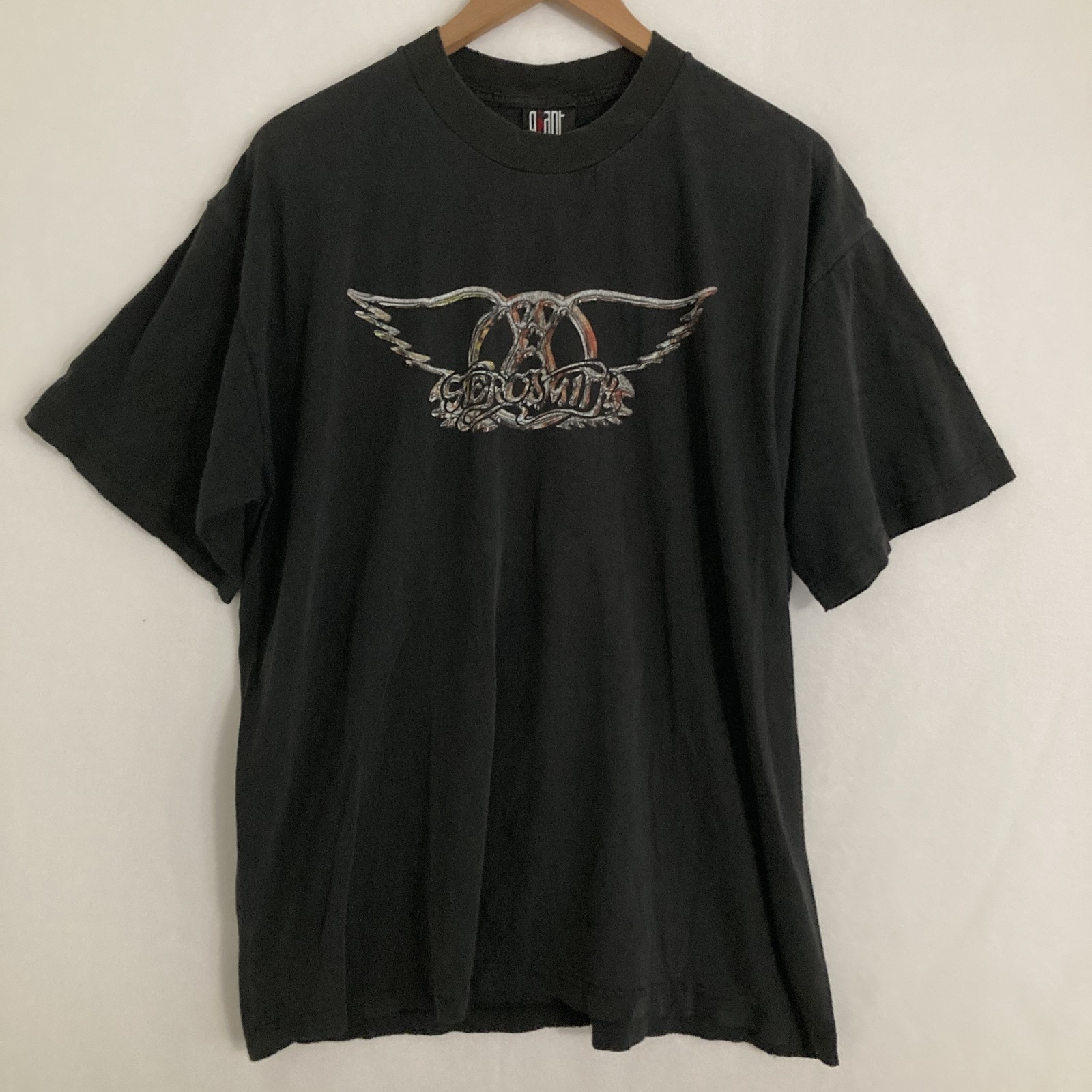 Vtg Aerosmith Shirt Mens XL Distressed Giant Tag Rock Band Graphic Logo Tee 90s gallery