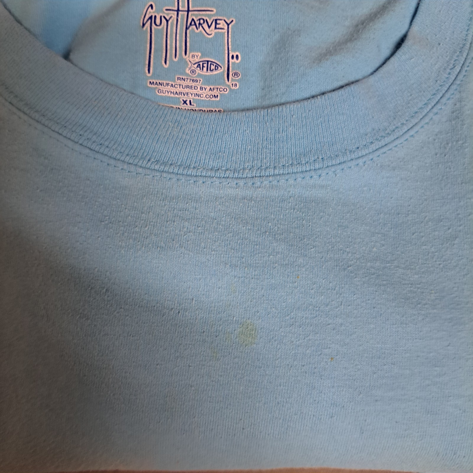 Guy Harvey turquoise swordfish pocket t-shirt size XL gallery