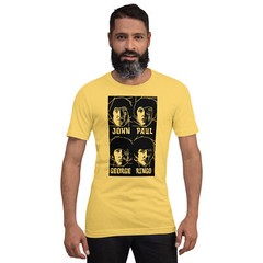The Beatles John Paul George and Ringo music T-shirt unisex