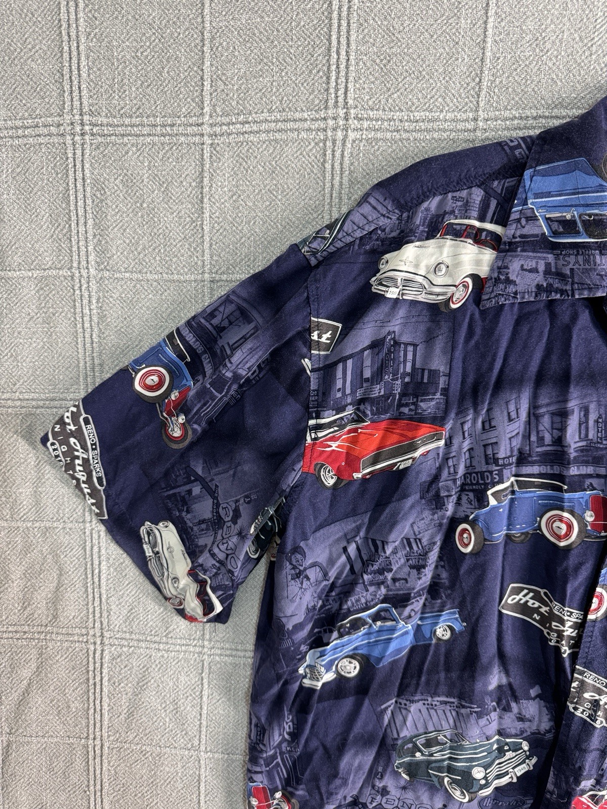 Reno Hot August Nights 2018 David Carey GM Classic Cars ButtonUp Shirt Men XL gallery