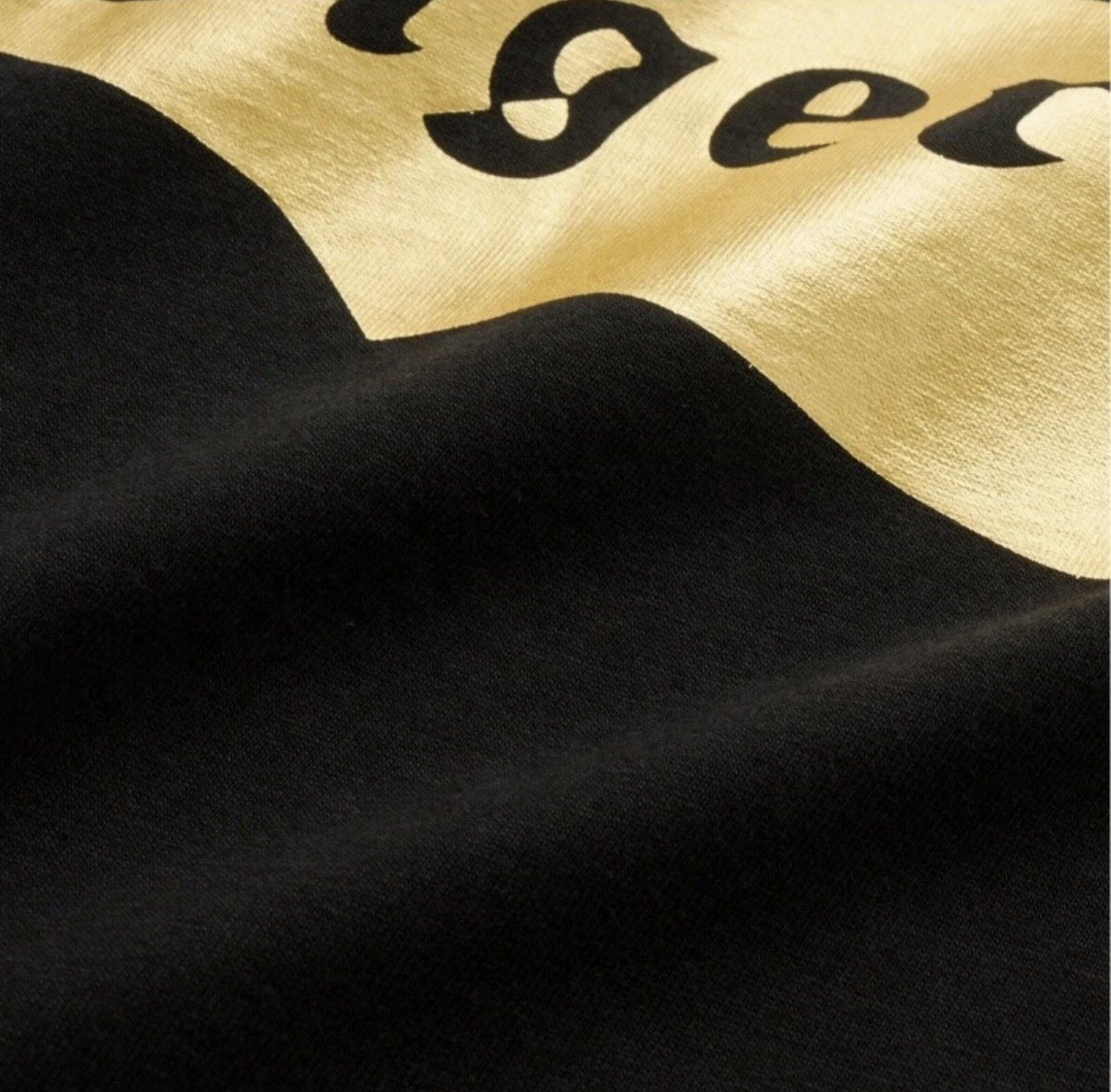 Onitsuka Tiger Logo T-Shirt Black Gold Large HF8201 Japan JP New Ship From US gallery