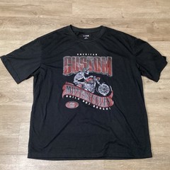 Shein Black Skull On Motorcycle Mens Sz M Graphic Short Sleeve T-shirt