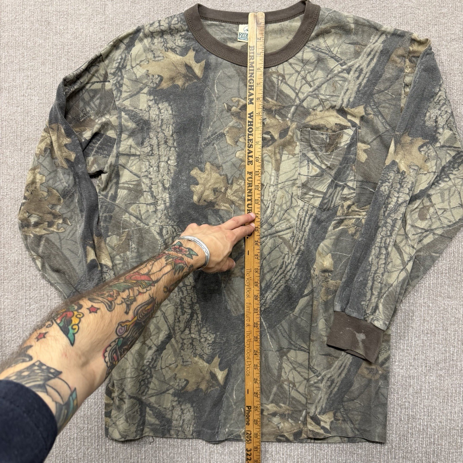Vintage Realtree Camo Pocket Tee Shirt Mens Size XL Real Tree VTG USA 80s 90s gallery