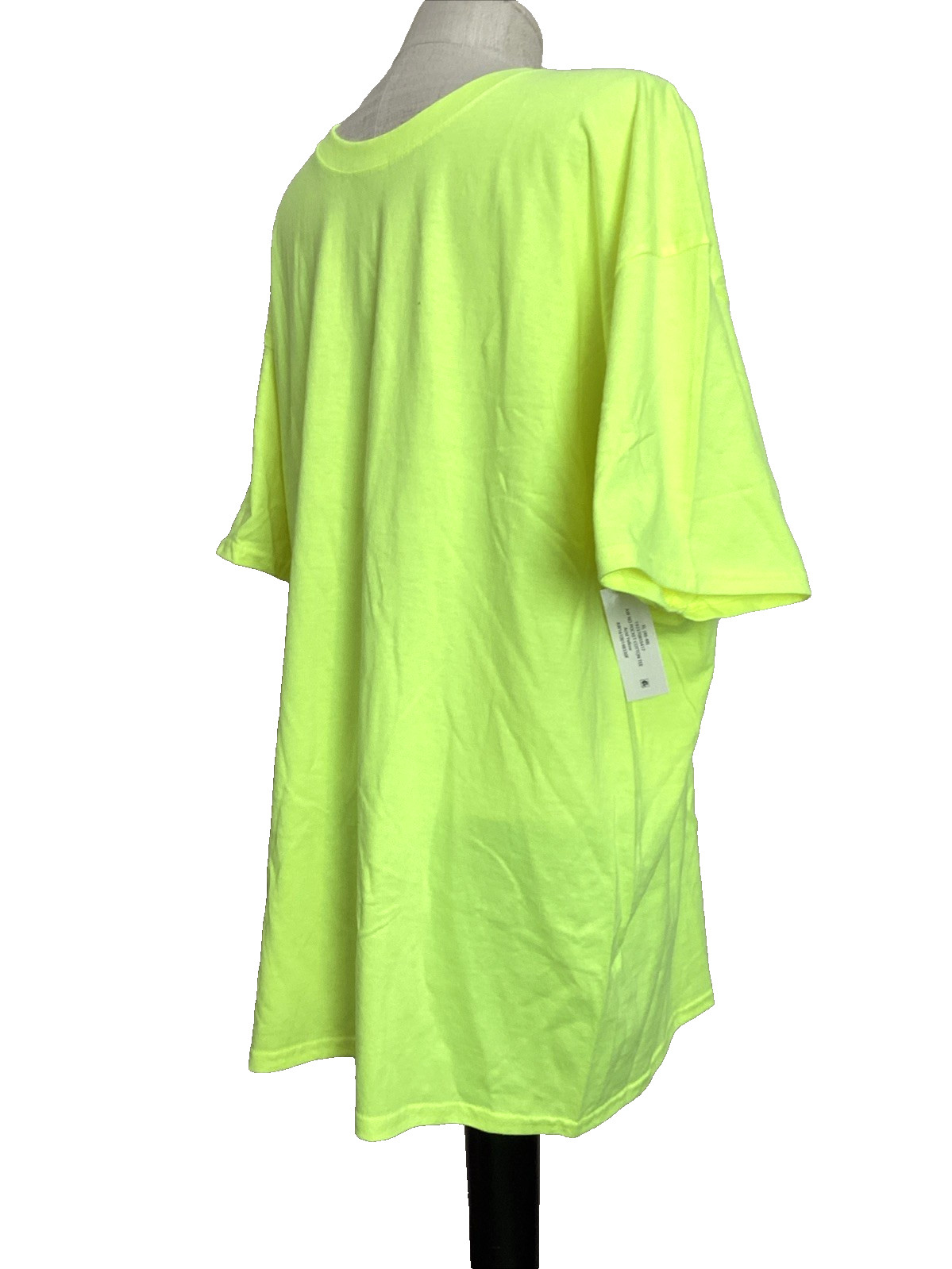 ATHLETIC WORKS Breathable Acid Yellow Short Sleeve Crew Neck T-Shirt Sz XL* gallery