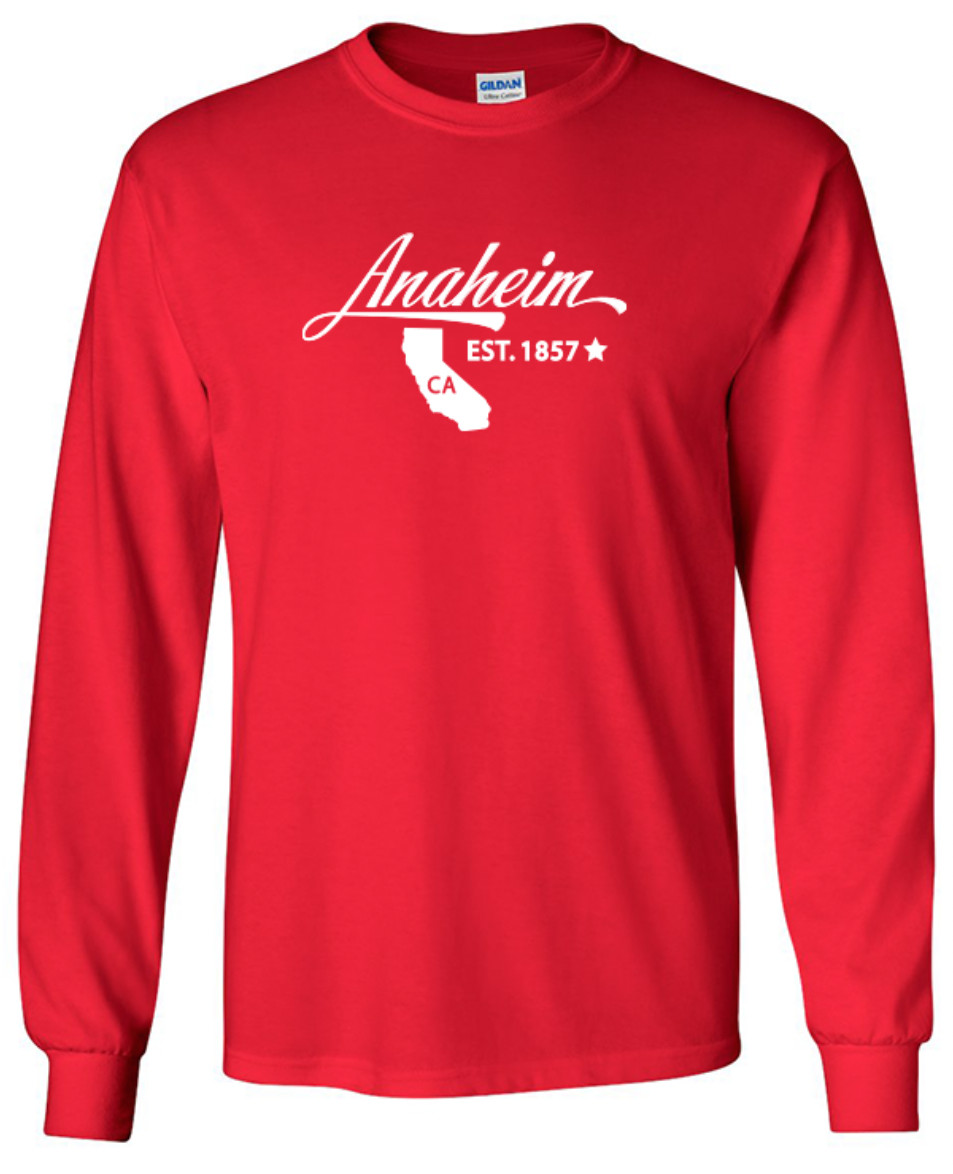 Anaheim California State T-Shirt Long Sleeve Graphic Tees Unisex Apparel Design gallery