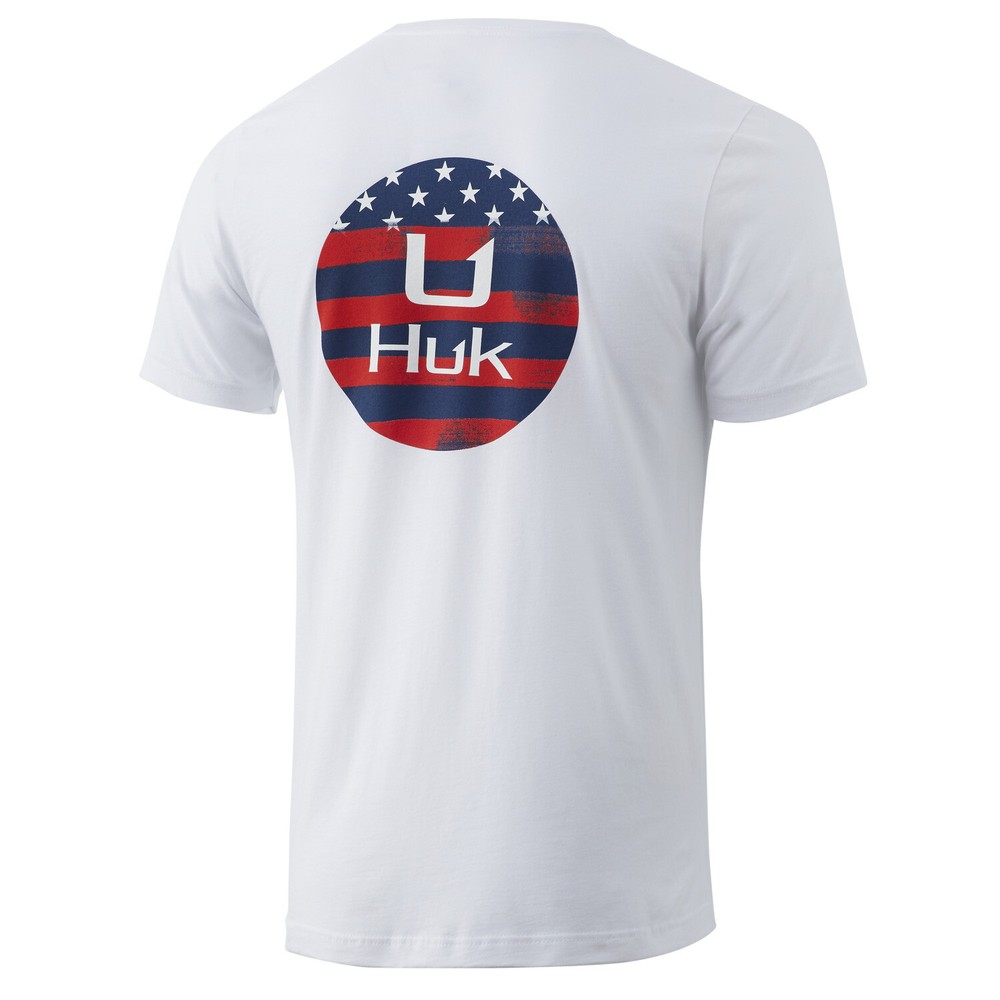 Huk KC American Pride Lightweight Tee H1000261 – Choose Size / Color