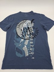 Express T-Shirt Men XS Graphic Blue Tee.#46813