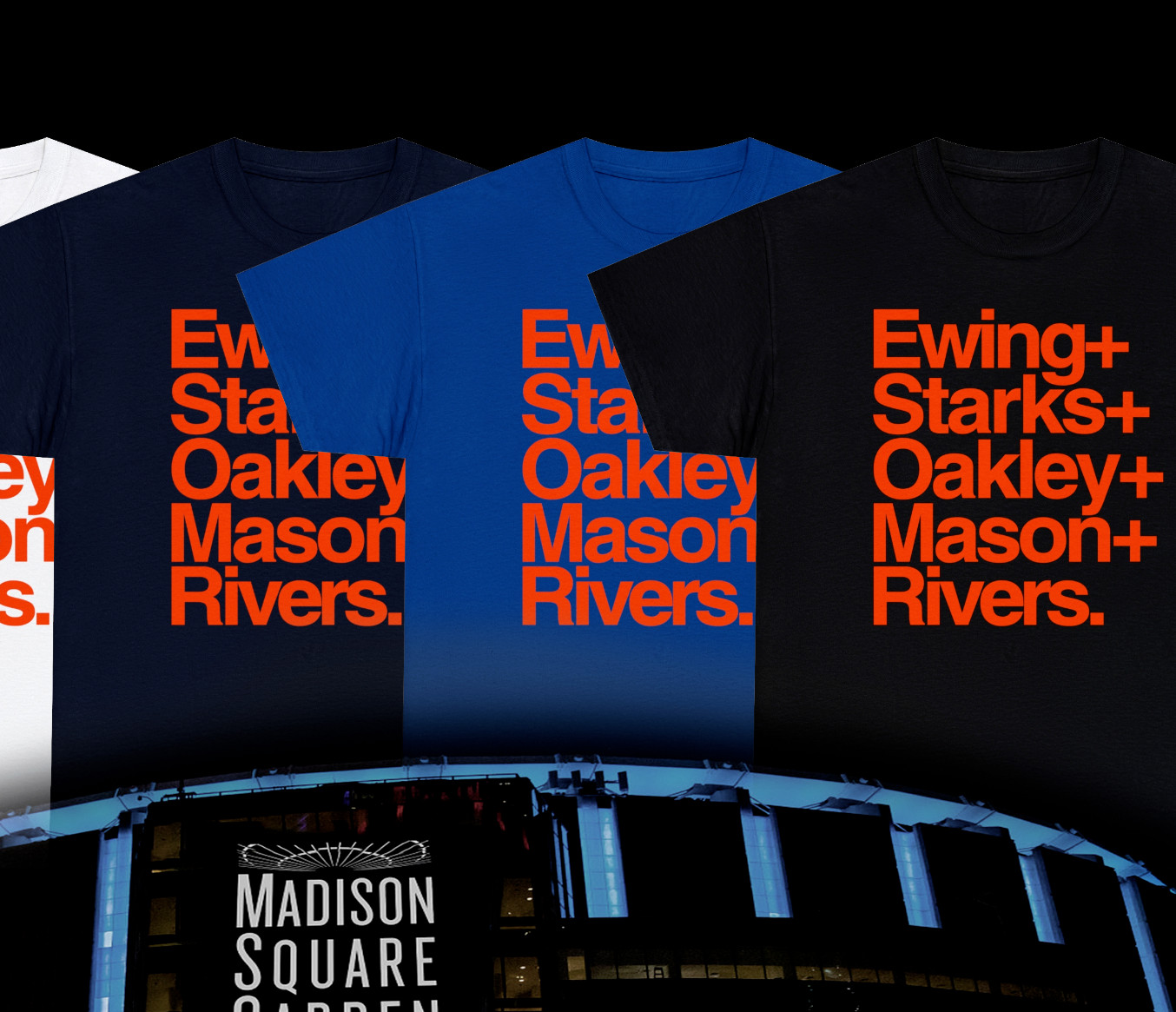 NYK 1994 Retro Names T Shirt, Patrick Ewing, John Starks, Oakley gallery