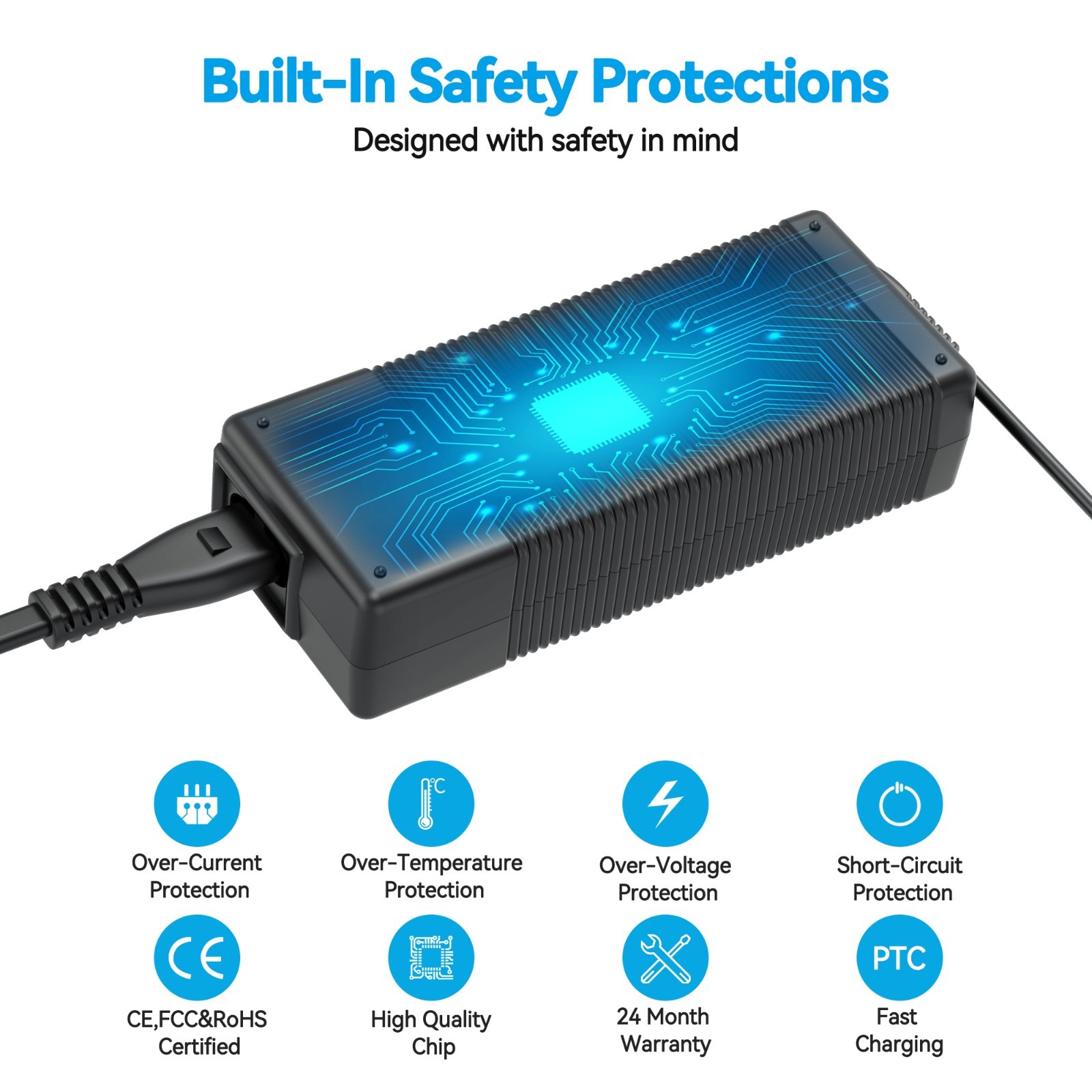 42V AC/DC Adapter Compatible with iScooter E9D / E9 Pro / i9 / i9pro / E9T