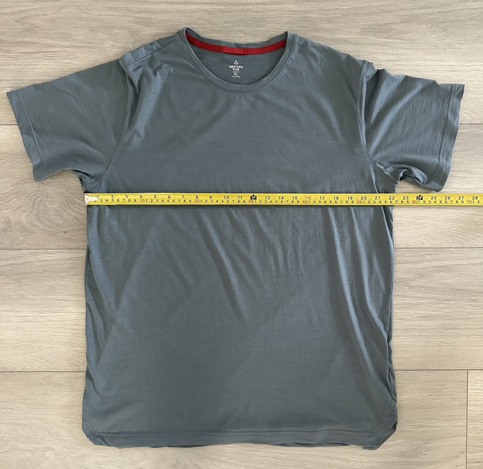 Western Rise Merino Wool Short Sleeve T-Shirt Gray Mens Size XL gallery