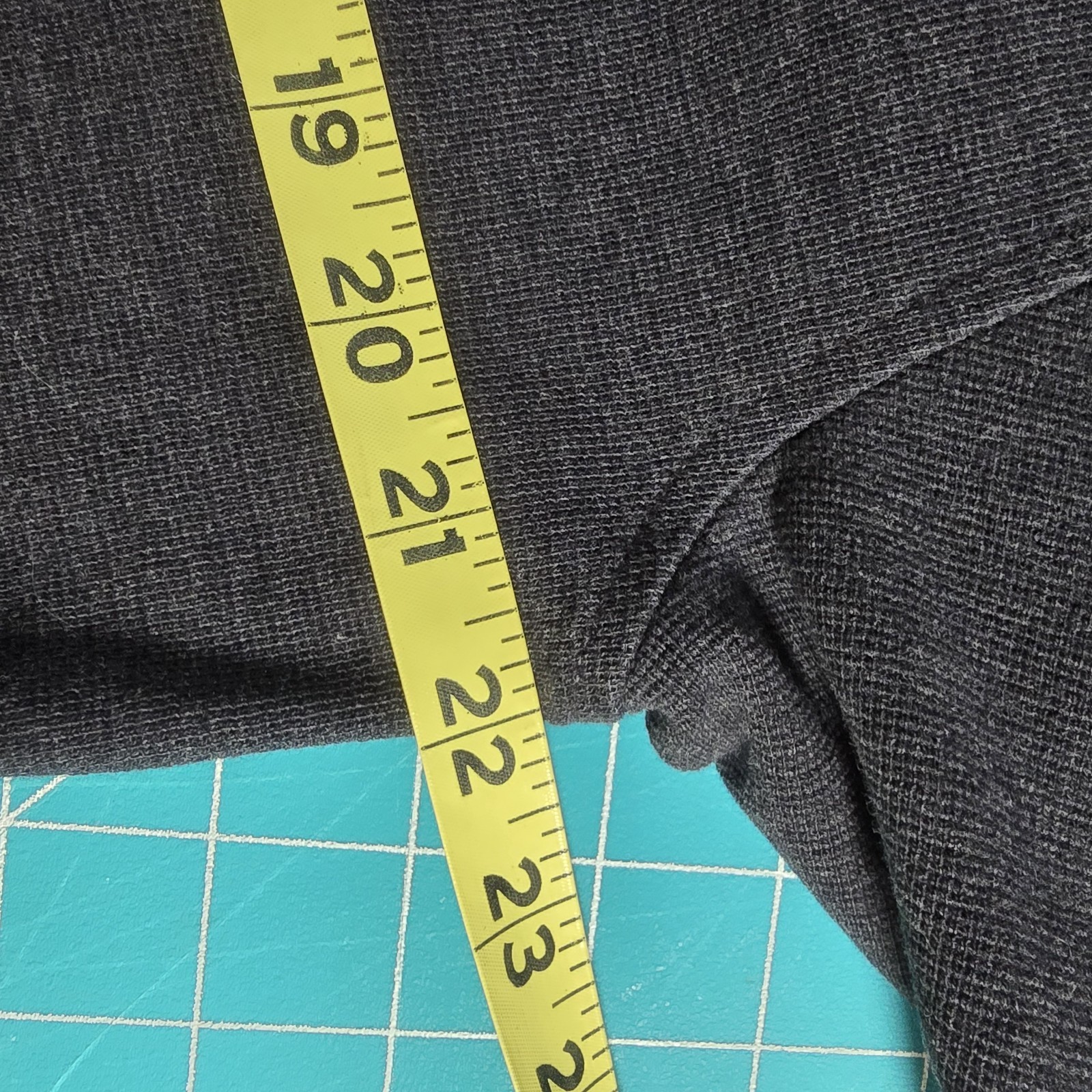 Perry Ellis Men’s Large Charcoal Gray Waffle Knit 100% Cotton Shirt Turkey gallery