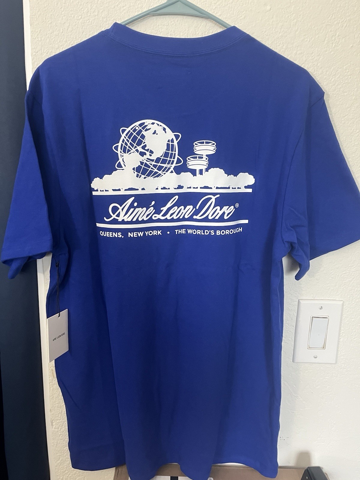 Aime Leon Dore ALD Unisphere Tee T-shirt Short Sleeve Blue Bluing Size M Medium gallery