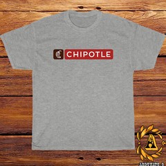 New Chipotle Restaurant Logo Black/Sport Grey/White/Navy/Red T-Shirt S-5XL