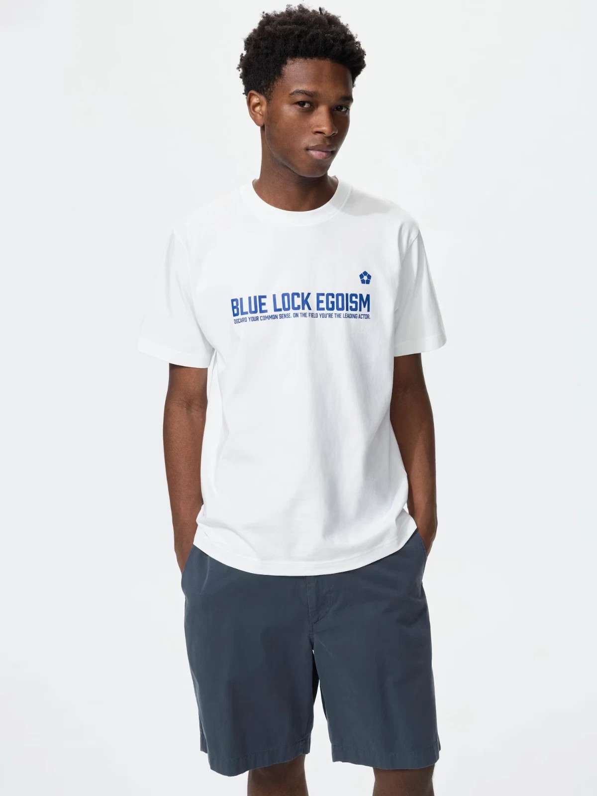 Manga UT UNIQLO T Shirt white bluc lock anime Japan XL L M S Large Medium gallery