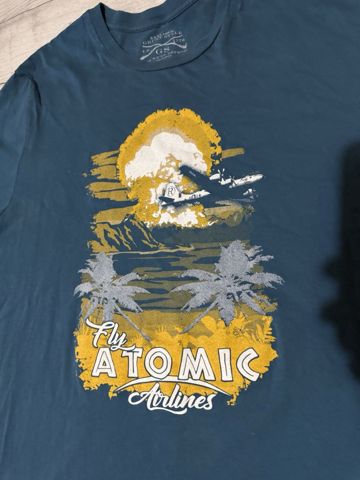 Grunt Style Graphic T Shirt Fly Atomic Airlines This Well Defend Size 3XL XXXL gallery