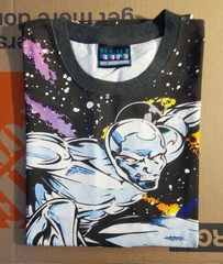Thr1ft L1f3 Silver Surfer Marvel Comics All Over Print Shirt Size S Thrift Life