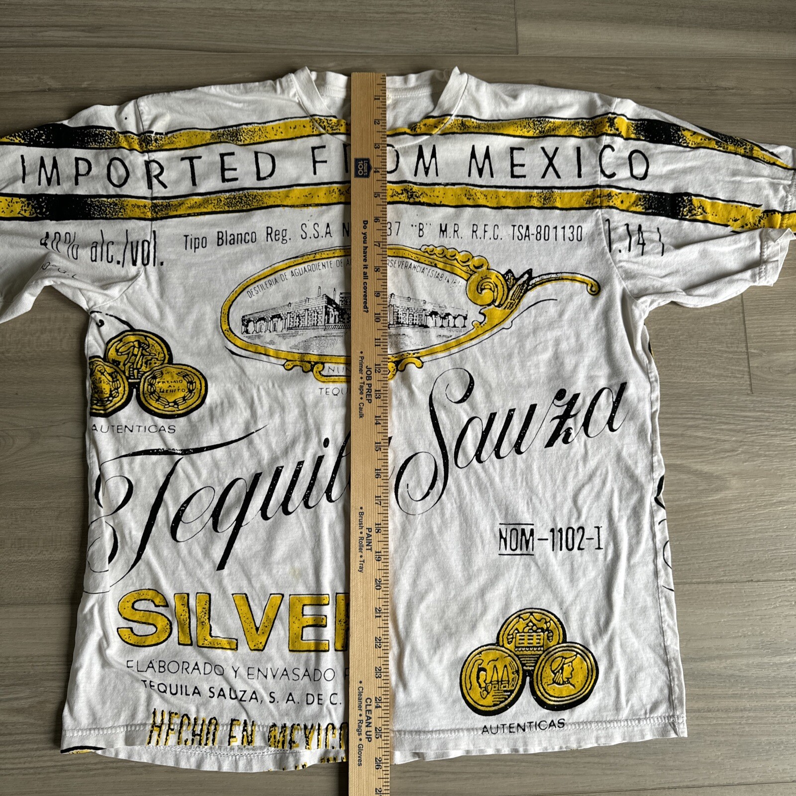 VINTAGE Men’s Sauza Tequila T-shirt - Size Large - Imported From Mexico VTG AOP gallery