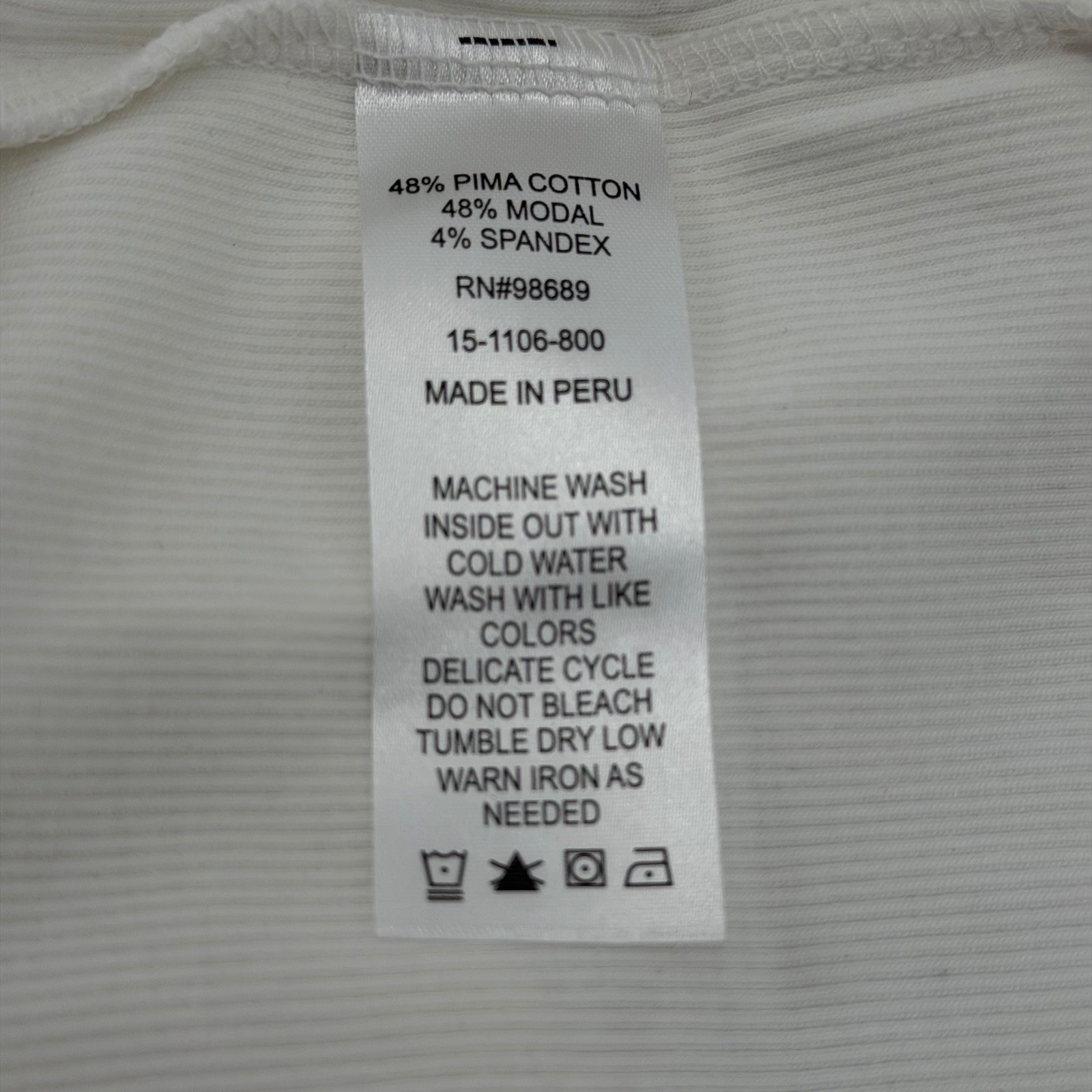 Todd Snyder Tank Top Mens L White Ribbed Tank Top KN1270422 Pima Cotton Modal gallery