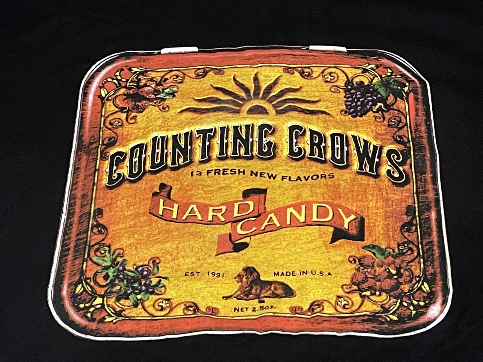 Counting Crows Hard Candy 2002 Tour Vintage T-Shirt Rock Black Size L M&O Knits gallery