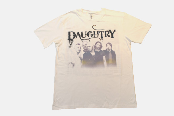 Daughtry Mens Leave This Town Tour White Shirt With Dates New M, L gallery