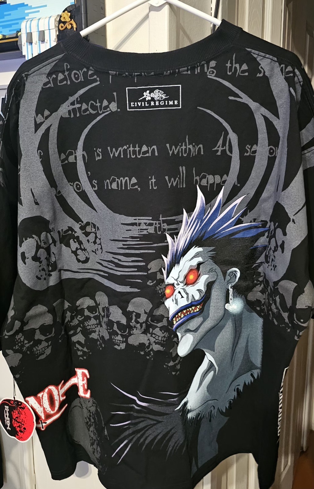 Civil Regime DeathNote Ryuk’s Fatal Stare “Side By Side” Dungeon Tee 2XL