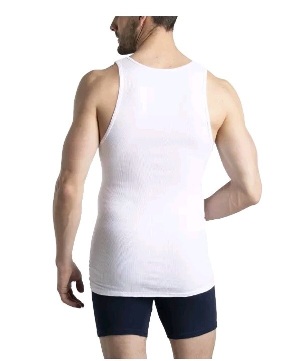 Fruit of the Loom Men's 10 Pack White Ribbed Tag Free Tank A-Shirts Large 42/44 gallery