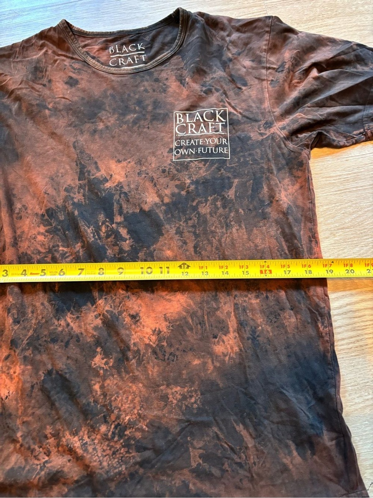 Blackcraft Cult Men’s L Acid Wash Short Sleeve Distressed Graphic T Shirt Goth gallery