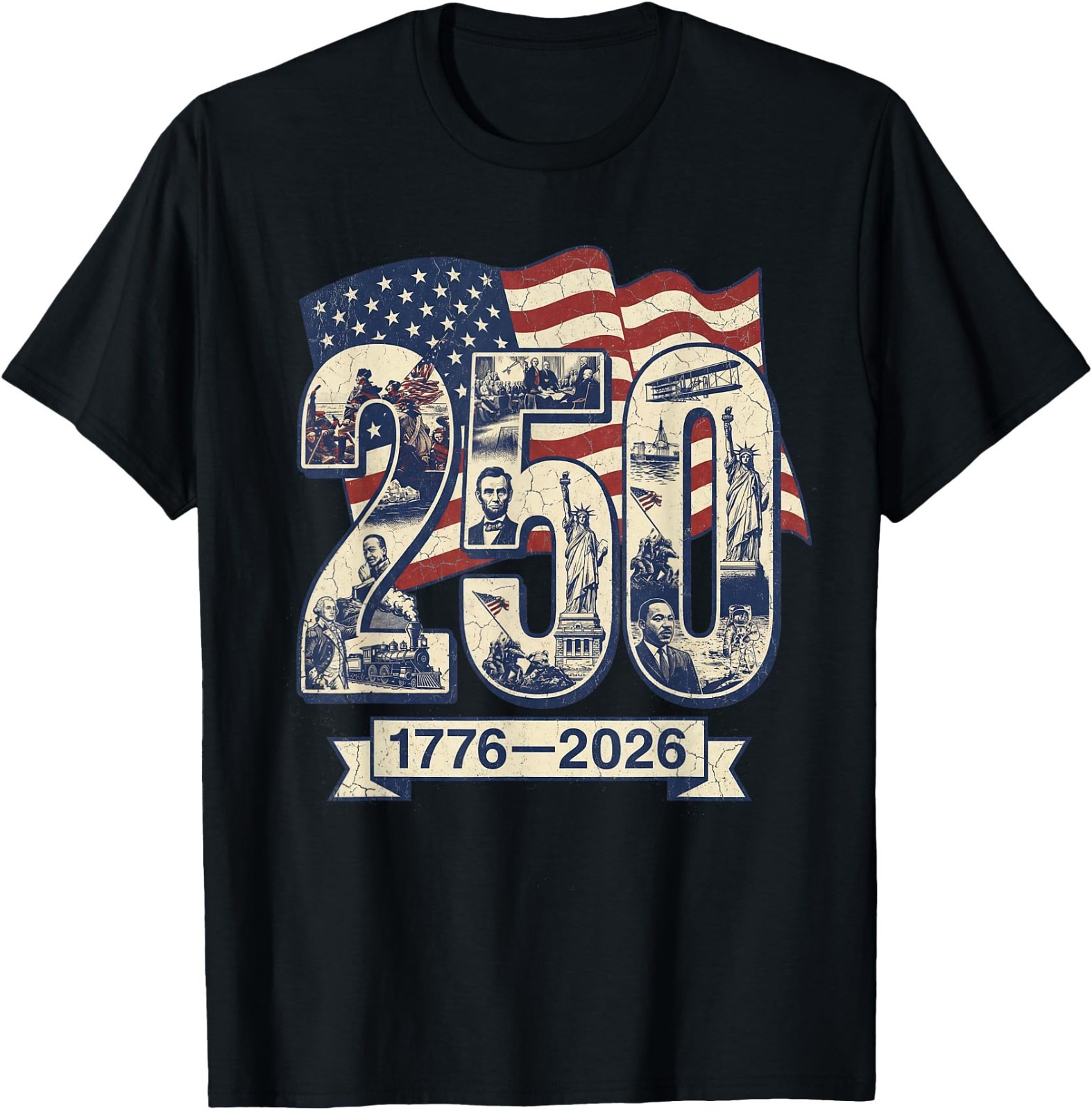 250 Years American Anniversary 250th Merch 4th July Flag UNISEX T-Shirt gallery