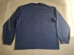 Vintage Y2K Nautica Script Logo Sleece Graphic Men’s XXL Long-Sleeve Graphic Tee