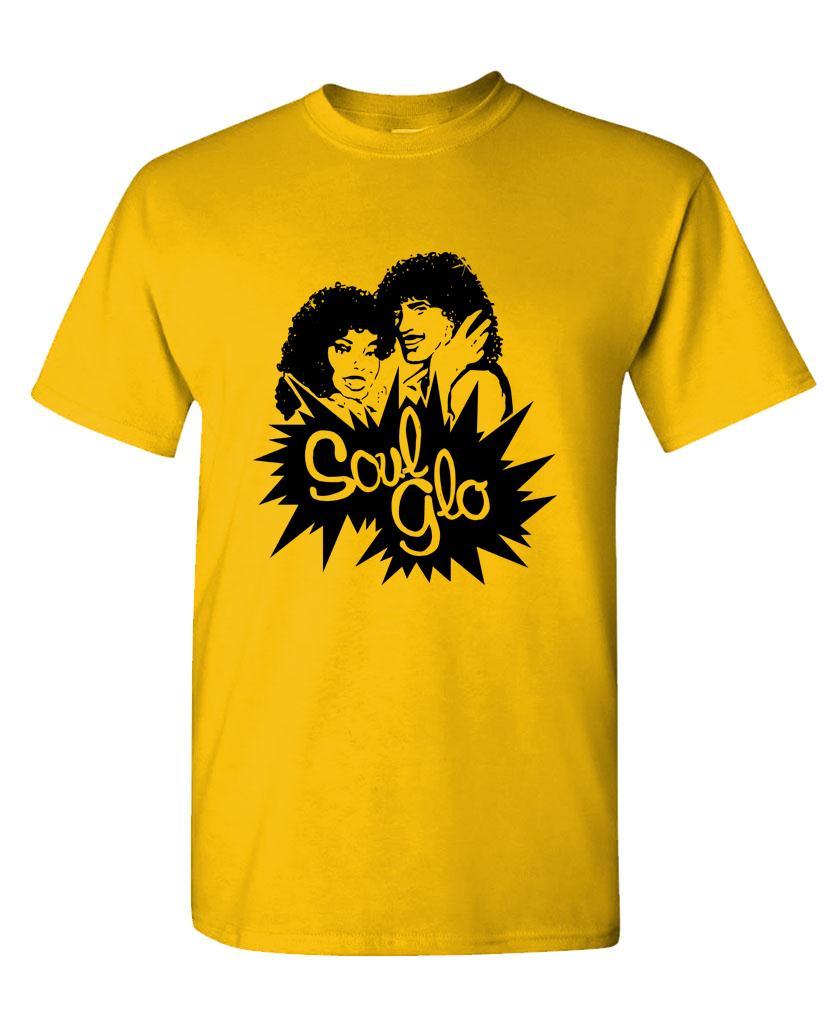 SOUL GLO - funny retro 80's movie comedy - Mens Cotton T-Shirt gallery