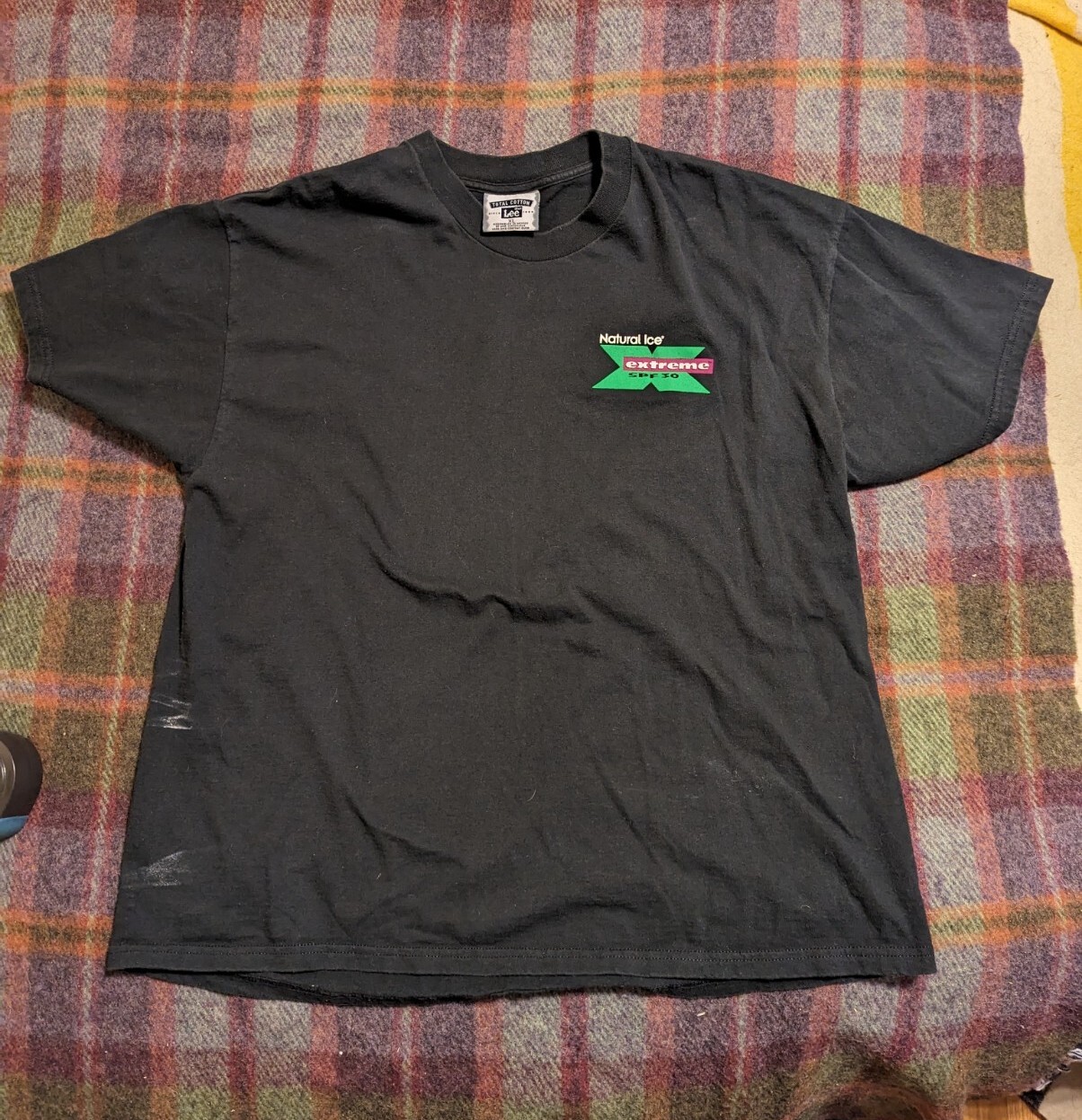 Vintage Natural Ice Extreme XPF 30 Promo T Shirt XL Black Sunscreen gallery