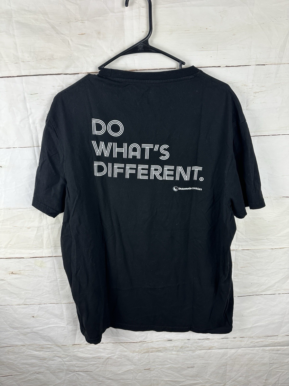 Insomnia Cookies T Shirt Bella Canvas Unisex XL Black Graphic Logo Employee gallery