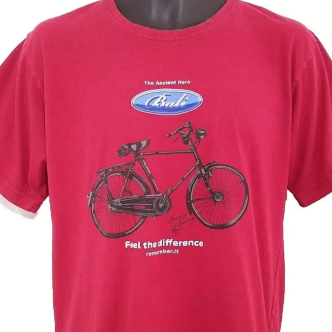 Bali Bicycle T Shirt Mens Size Medium Red Krisna Indonesia Always Loving You gallery