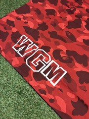 A Bathing Ape Color Camo Shark Tee Red 2XL