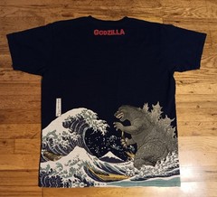 Godzilla Toho Wave Limited Edition t-shirt Japanese Traditional Slub Cotton