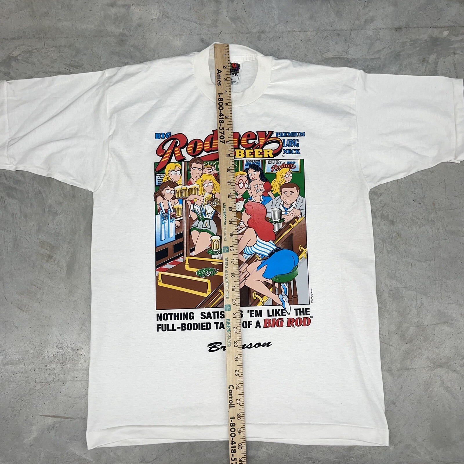 Vintage Big Rodney Beer Single Stitch T Shirt Size Large NWOT gallery