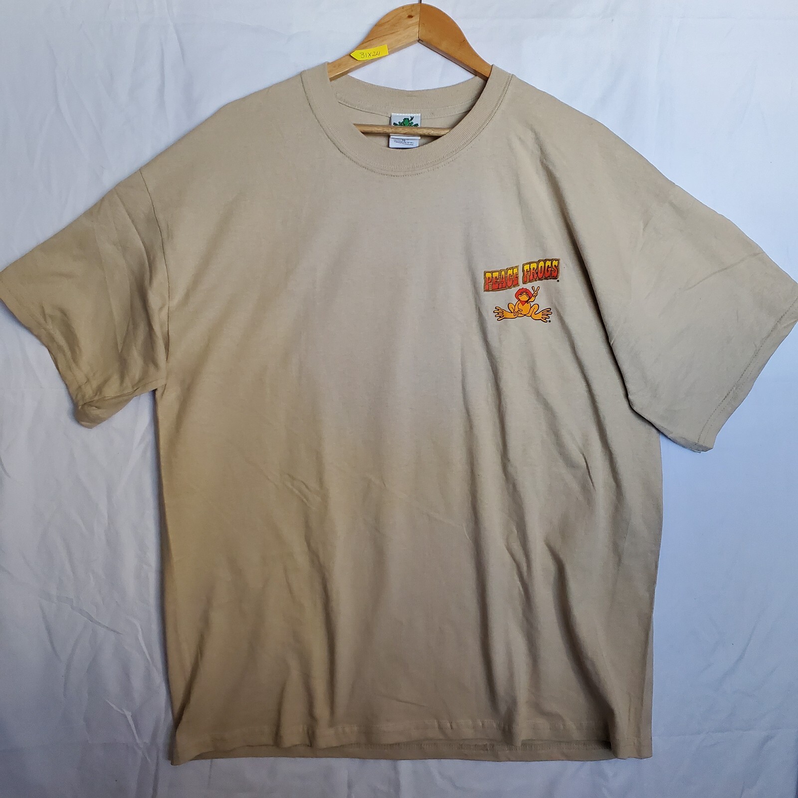 Rare Peace Frog T-shirt Men's Size XL Bull Frogs Rodeo Graphic gallery