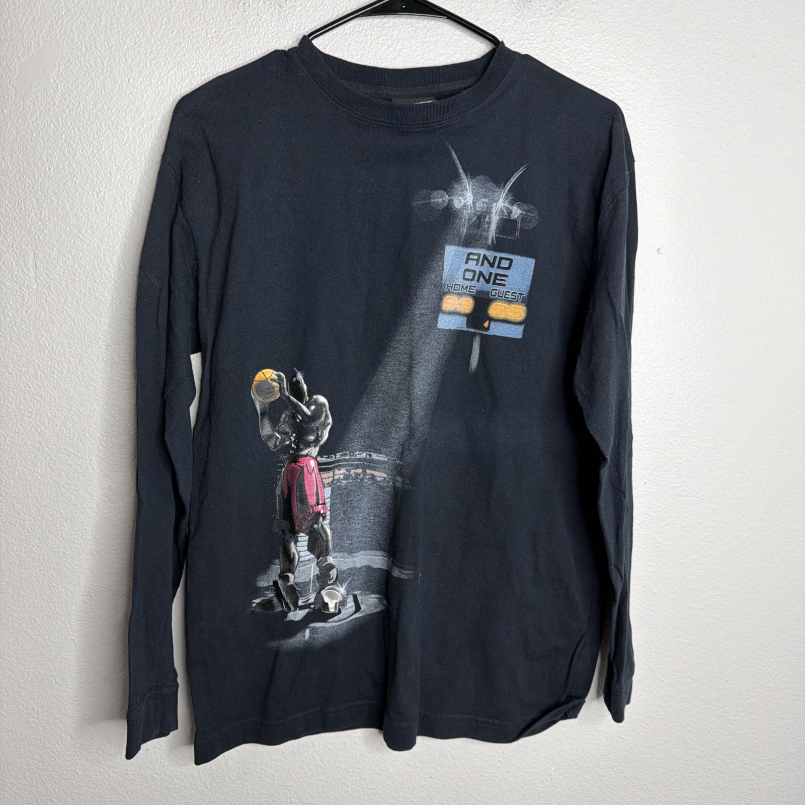 And 1 One Youth Large T-Shirt Basketball Street Ball Graphic Tee Long Sleeve EUC