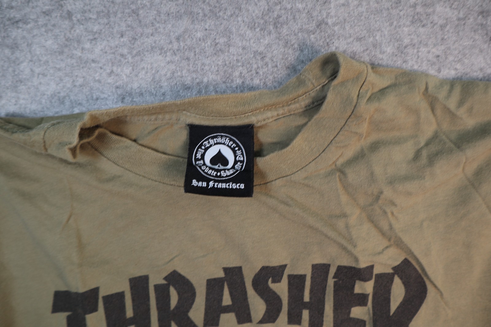 Thrasher Skateboard Magazine Shirt Olive Green Men’s Small gallery