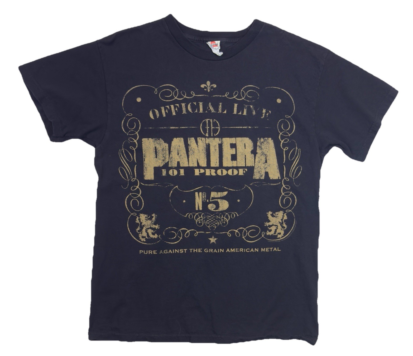 Pantera 101 Proof Graphic T-Shirt Alstyle Cotton Size M Black Rock Metal Band